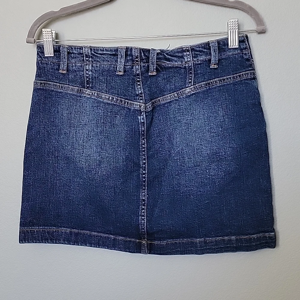 Free People She's All That Notch Mini Denim Skirt Size 29 Y2K 90's Country